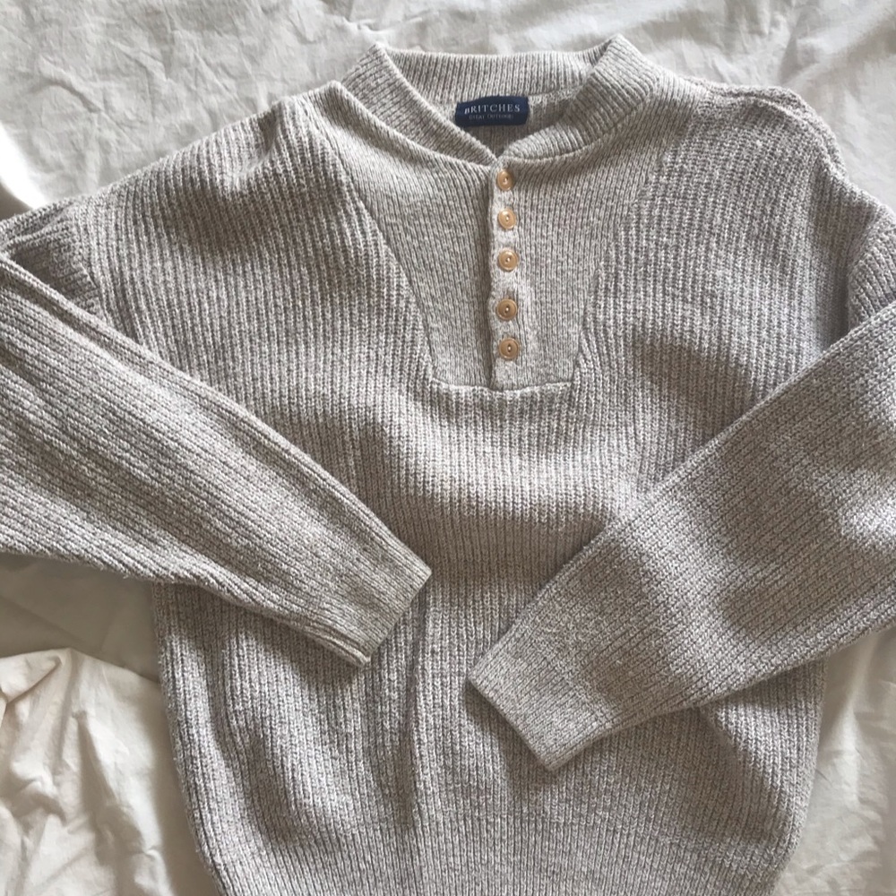 Vintage Knit pullover sweatshirt